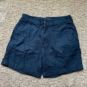 Abercrombie & Fitch Blue Flat Front Casual Shorts